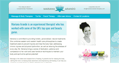 Desktop Screenshot of mariana-arando-therapies.com