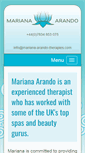Mobile Screenshot of mariana-arando-therapies.com