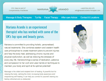 Tablet Screenshot of mariana-arando-therapies.com